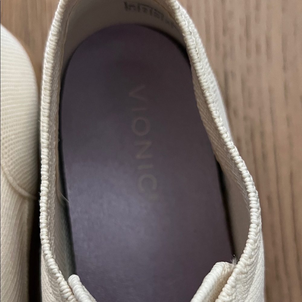 Vionic Off-White Canvas Sneakers - Picture 2 of 5